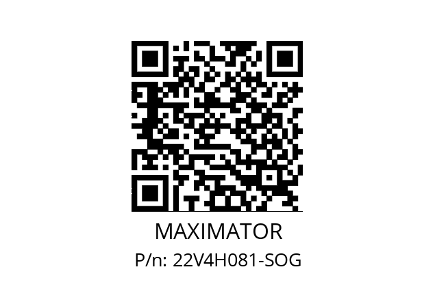   MAXIMATOR 22V4H081-SOG