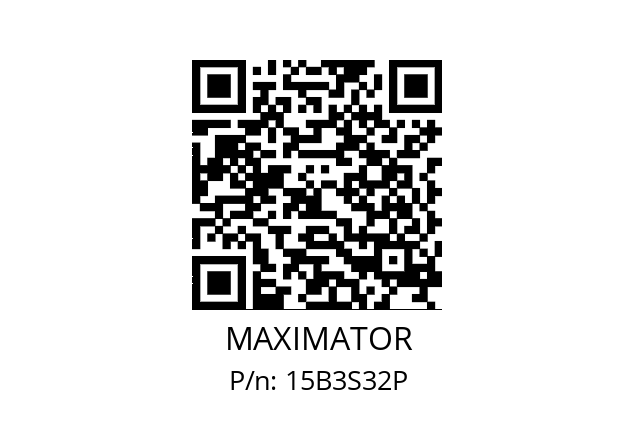   MAXIMATOR 15B3S32P