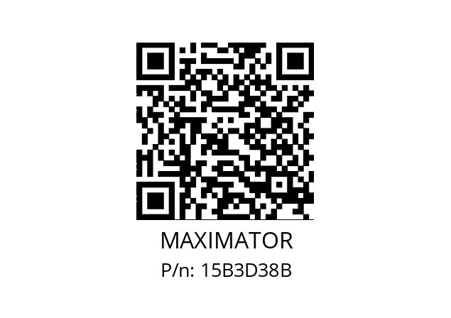   MAXIMATOR 15B3D38B