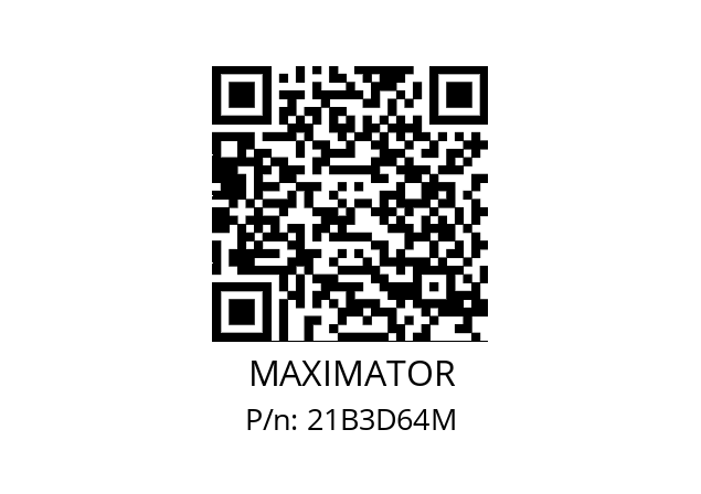   MAXIMATOR 21B3D64M