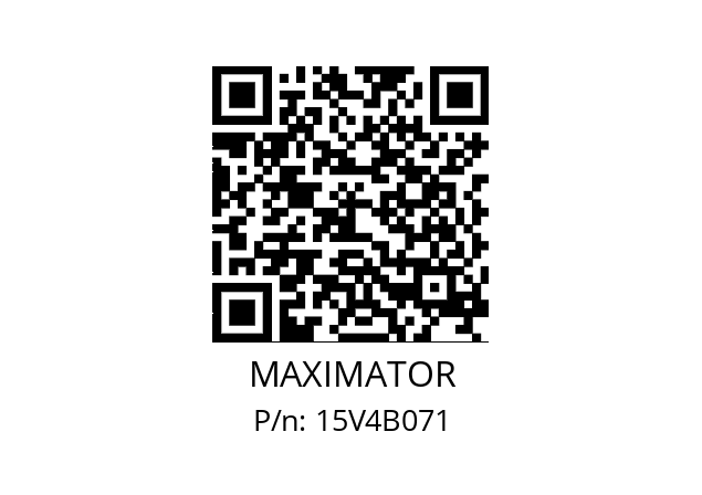   MAXIMATOR 15V4B071