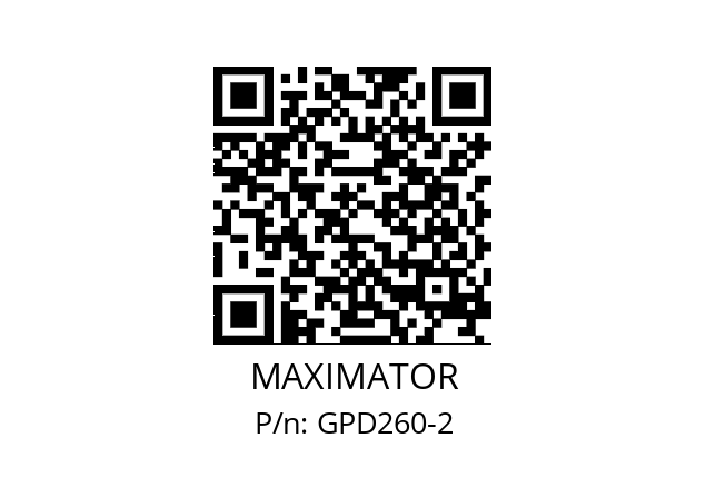   MAXIMATOR GPD260-2