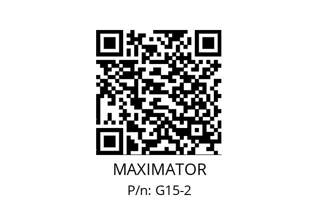   MAXIMATOR G15-2