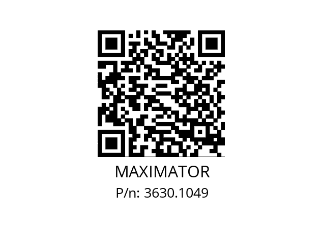   MAXIMATOR 3630.1049