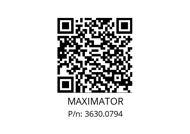   MAXIMATOR 3630.0794