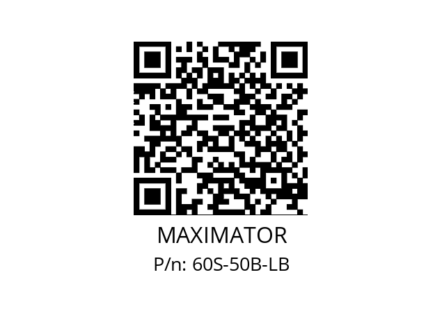   MAXIMATOR 60S-50B-LB