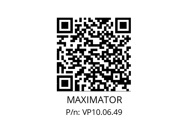   MAXIMATOR VP10.06.49