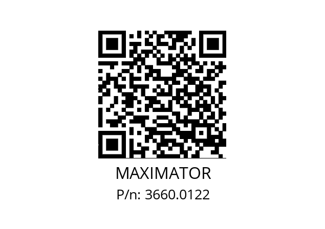   MAXIMATOR 3660.0122