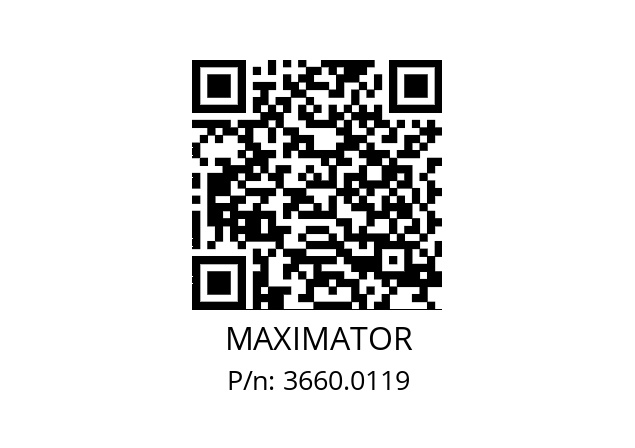   MAXIMATOR 3660.0119