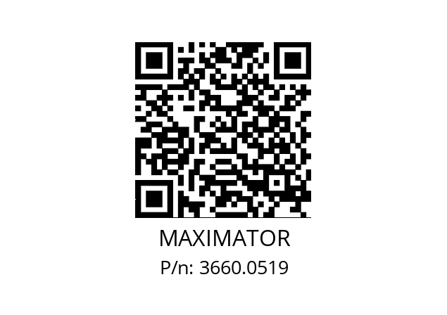   MAXIMATOR 3660.0519