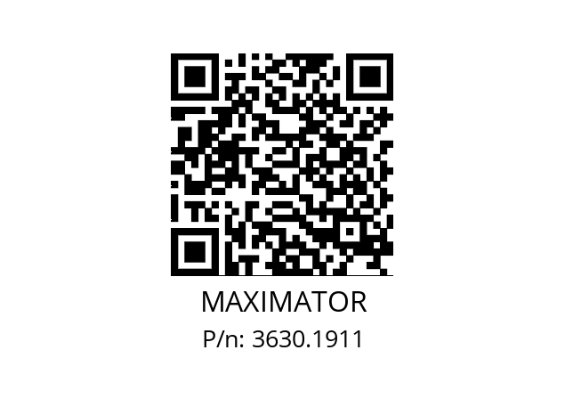   MAXIMATOR 3630.1911