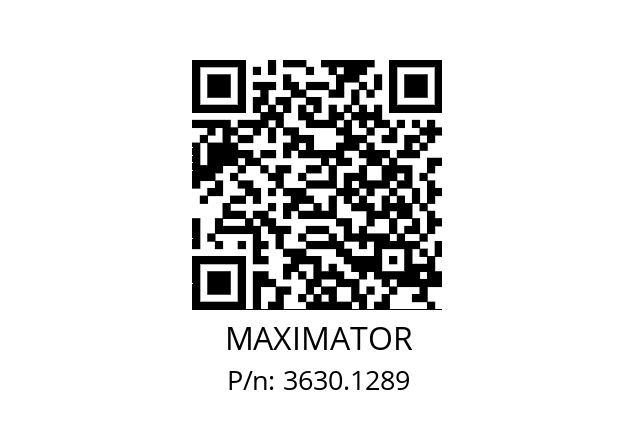   MAXIMATOR 3630.1289