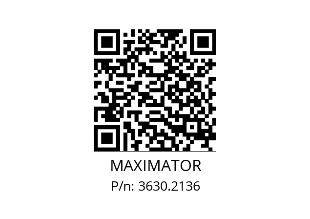   MAXIMATOR 3630.2136