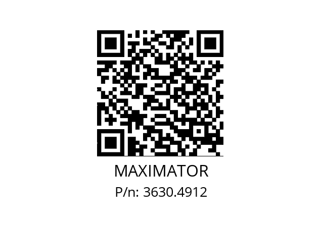   MAXIMATOR 3630.4912