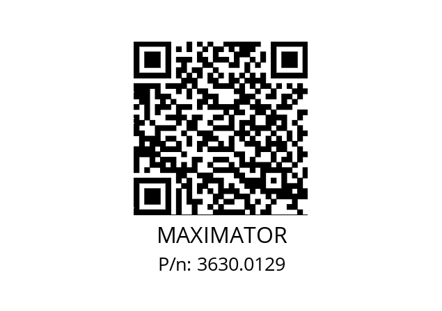   MAXIMATOR 3630.0129