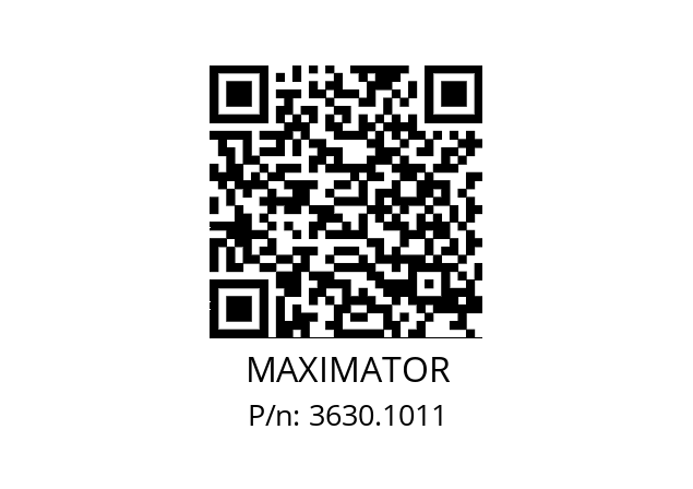   MAXIMATOR 3630.1011