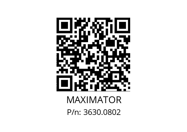   MAXIMATOR 3630.0802