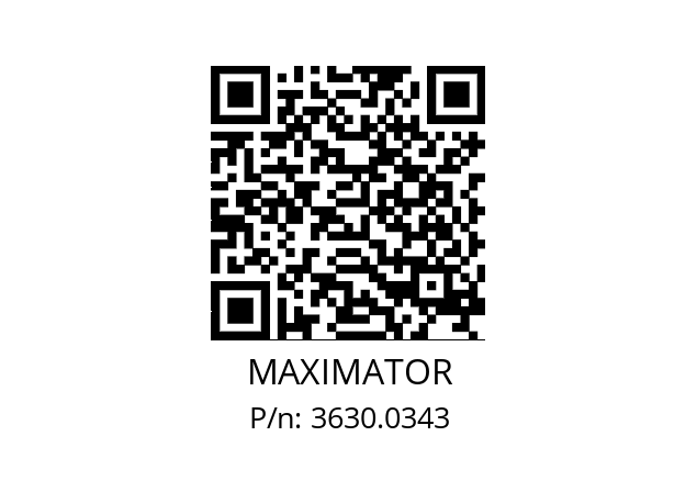   MAXIMATOR 3630.0343