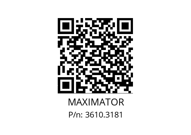   MAXIMATOR 3610.3181