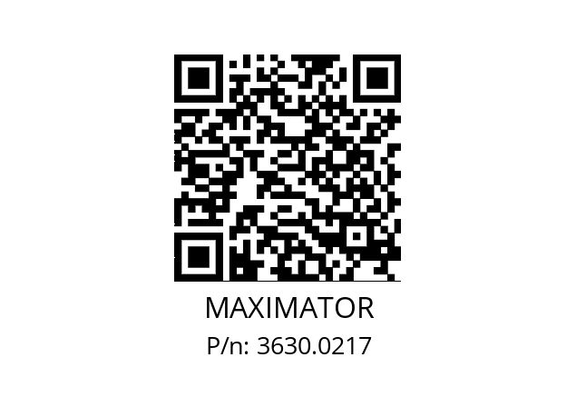   MAXIMATOR 3630.0217