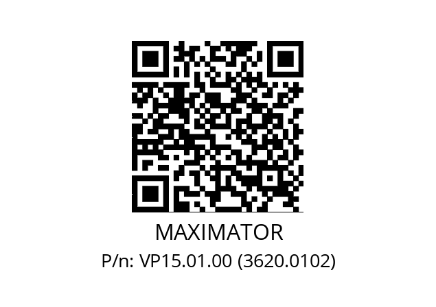   MAXIMATOR VP15.01.00 (3620.0102)