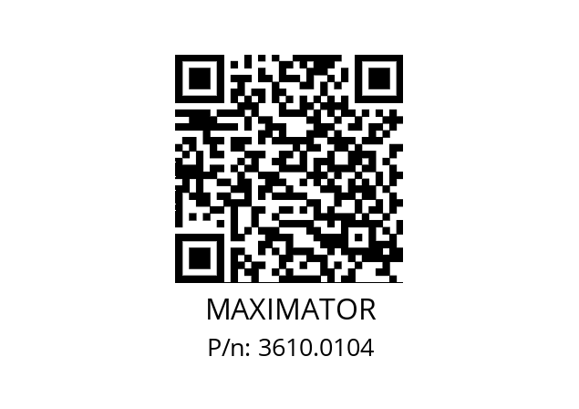   MAXIMATOR 3610.0104