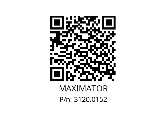   MAXIMATOR 3120.0152