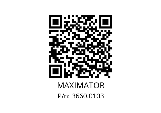   MAXIMATOR 3660.0103