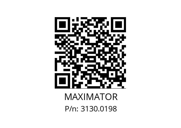   MAXIMATOR 3130.0198