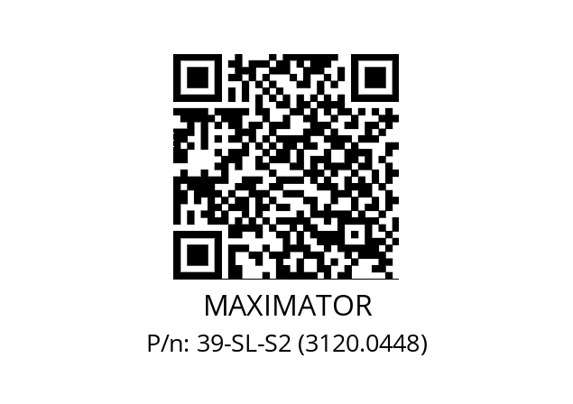   MAXIMATOR 39-SL-S2 (3120.0448)