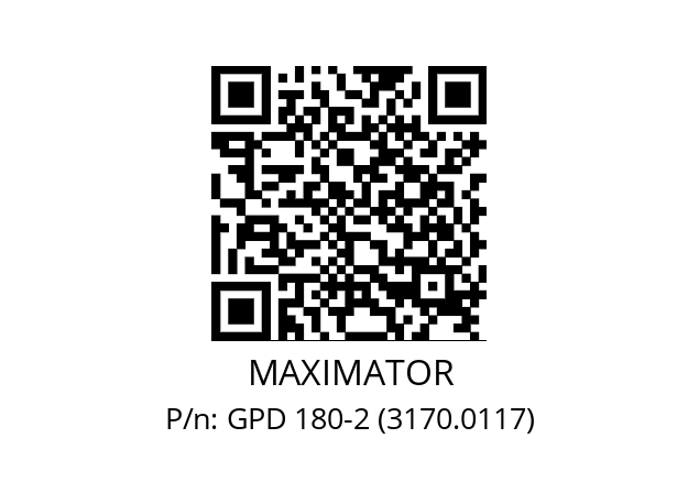   MAXIMATOR GPD 180-2 (3170.0117)