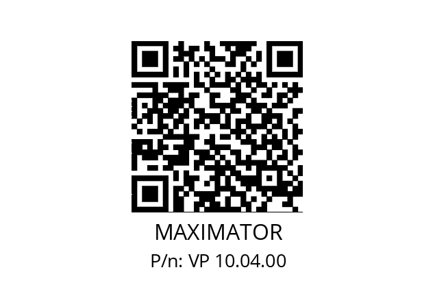   MAXIMATOR VP 10.04.00