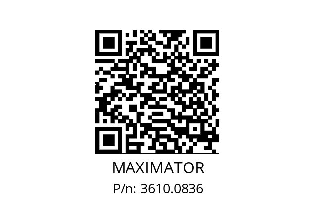   MAXIMATOR 3610.0836