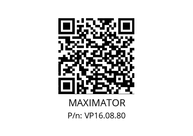   MAXIMATOR VP16.08.80