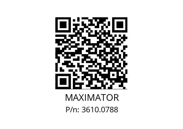   MAXIMATOR 3610.0788