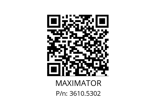   MAXIMATOR 3610.5302