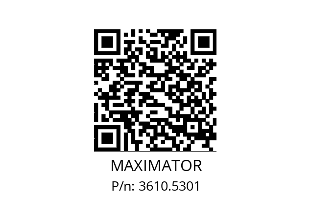   MAXIMATOR 3610.5301