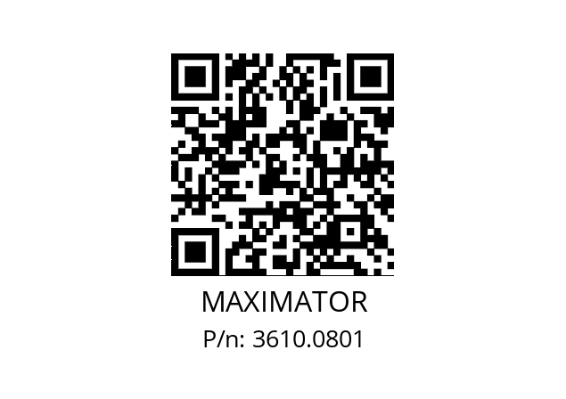   MAXIMATOR 3610.0801