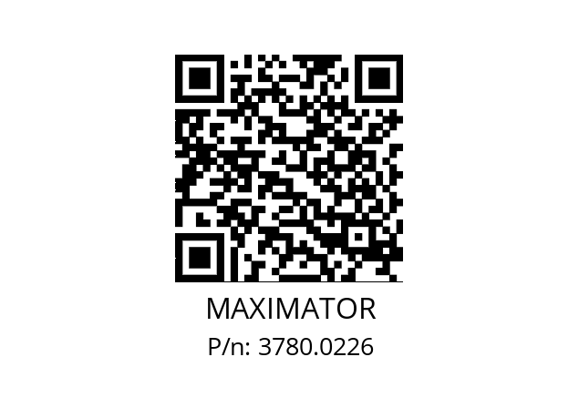   MAXIMATOR 3780.0226