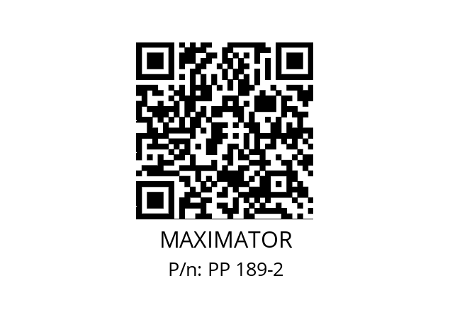   MAXIMATOR PP 189-2