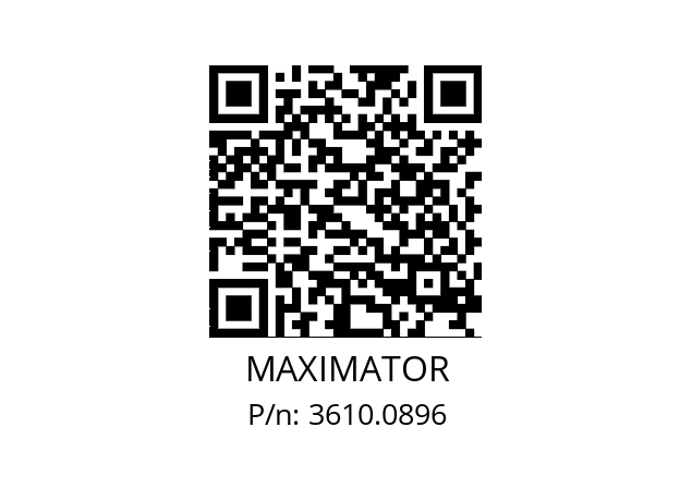   MAXIMATOR 3610.0896