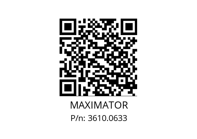   MAXIMATOR 3610.0633