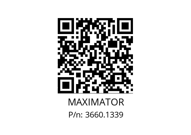   MAXIMATOR 3660.1339