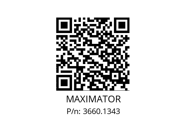   MAXIMATOR 3660.1343