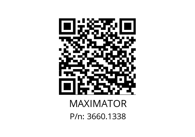   MAXIMATOR 3660.1338