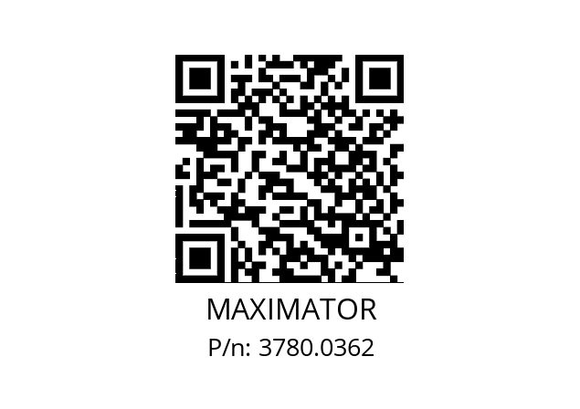 Cap  MAXIMATOR 3780.0362