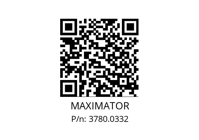   MAXIMATOR 3780.0332