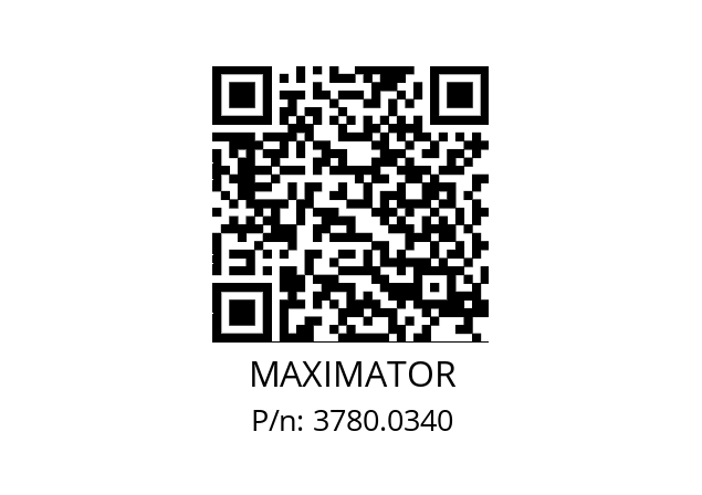   MAXIMATOR 3780.0340