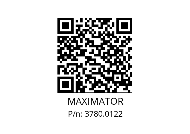   MAXIMATOR 3780.0122