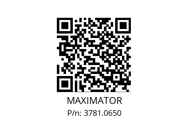   MAXIMATOR 3781.0650